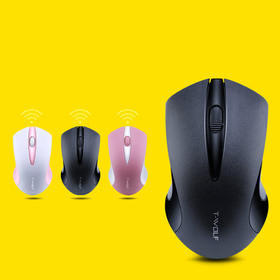 Thunder Wolf Wireless Mouse Laptop Desktop Computer Girl Mouse