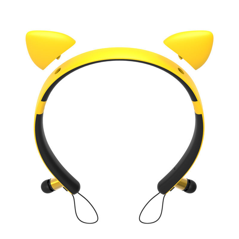 Cat ear bluetooth headset