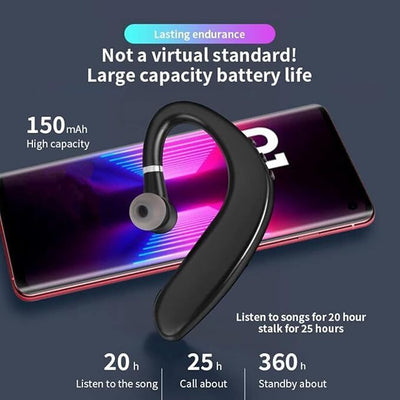 Bluetooth 5.0 Wireless Earpiece Headphones Earbuds Handsfree Headset With Mic UK